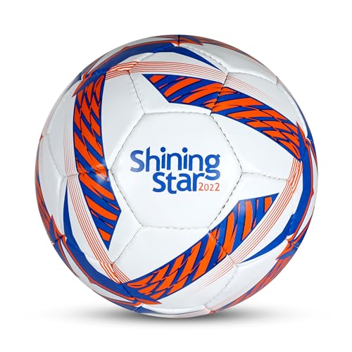 Nivia Shining Star Football/Rubberized Stitched Football/32 Panels/International Match Ball/Size - 5 (Orange) 7 51prVqi9YpL