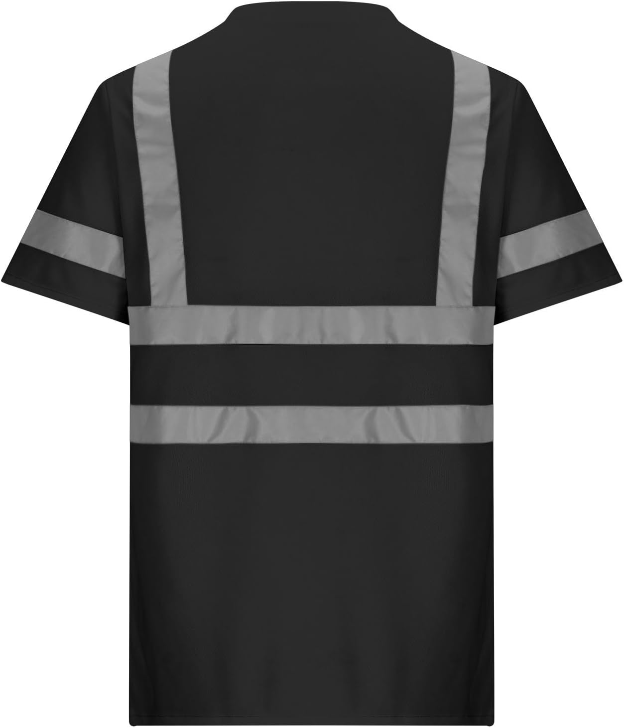 Hi Vis T-Shirt for Men Short Sleeve High Visibility Work Shirts Reflective Safety Lime Tee Casual Loose Fit Tops