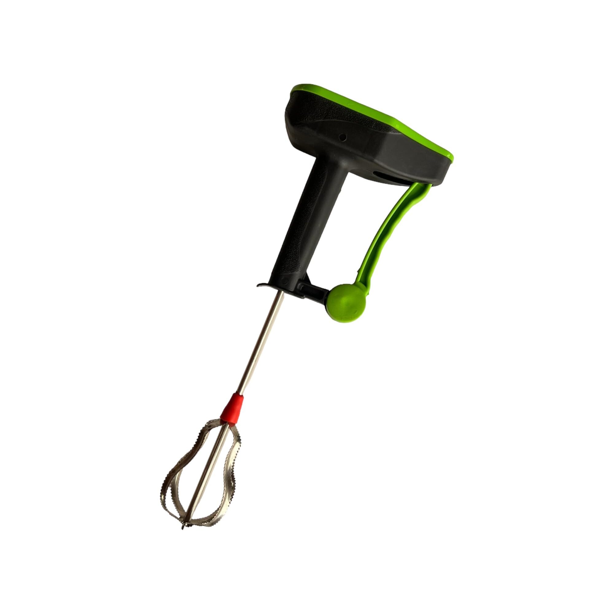 Hand Power Whisk Mixer with Stainless Steel Beater, Green | Manual Egg Beater, Ergonomic Handle, Kitchen Baking Tool, Stainless Steel Wire, Compact Design-image-32