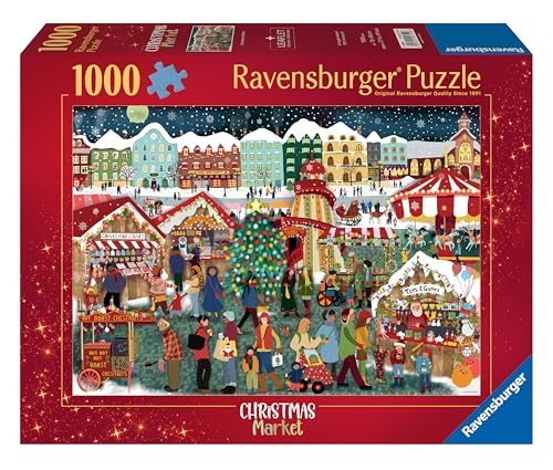 Puzzle 1000 pièces : Le marché de Noël Ravensburger France - vue 6