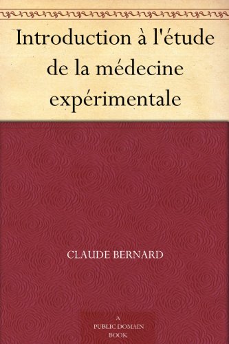 Couverture du livre Introduction à l'étude de la médecine expérimentale