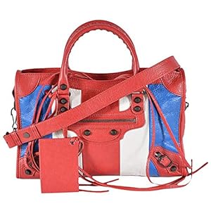 Balenciaga AJ City Womens Shoulder Bag S, Tricolor,