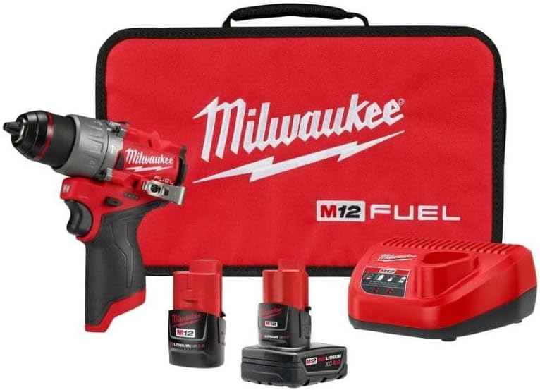 Milwaukee Electric Tools 2504-22 M12 Fuel 1/2" Hammer Drill Kit
