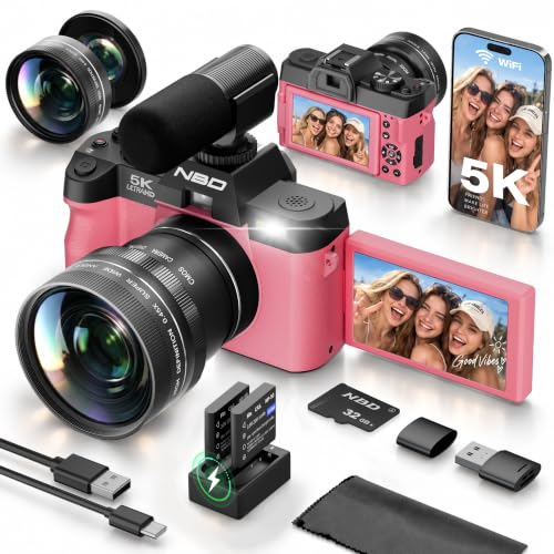 NBDDIGITAL 5K 64MP Dual-Lens Wi-Fi Camera