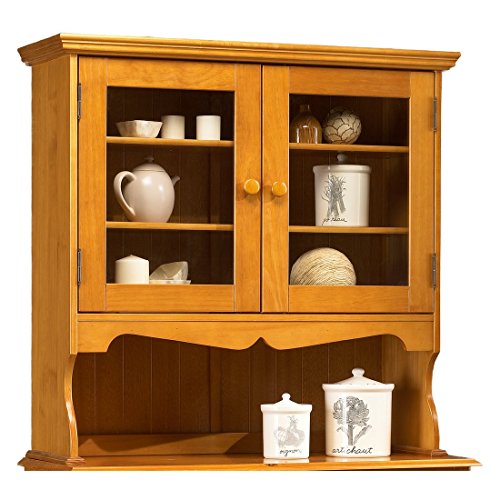 Beaux Meubles Pas Chers Haut de Vaisselier Pin Miel Style Anglais