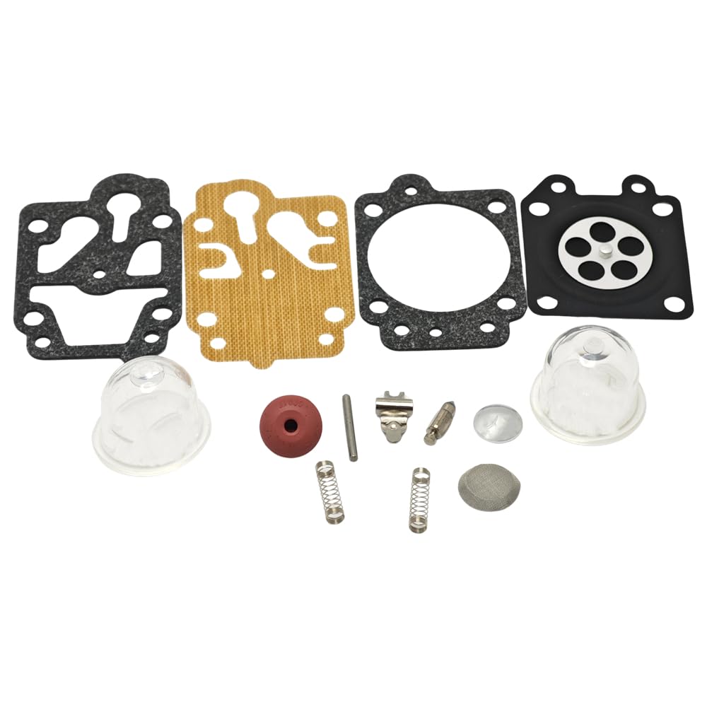 Kit de reparación de carburador de 5 Piezas for cortacésped CG260, CG330, CG430, CG520, GX35, 40-5, 44-5, 43 CC y 52 CC. Piezas de jardín