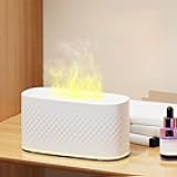 Flame Diffuser for Essential Oils, 160ml Ultrasonic Aroma Diffusers with Cool Mist, Aromatherapy Diffuser with Auto-Off Protection, Small Humidifier for Home