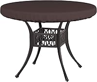 Vista 9 de Covers & All Cubierta para Mesa Redonda, 12 Oz Impermeable Resistente a UV y Clima, Cubierta de Mesa de Exterior para Muebles de Patio al Aire Libre