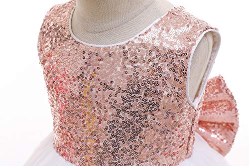 LZH bloemenmeisje jurk Baby peuters pailletten jurk Tutu Kids Party Dress bruidsmeisje trouwjurk - Image 4