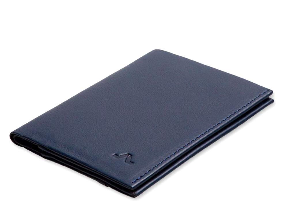 ROIK Cartera Hombre de Piel Vacuno - Billetera para 12 Tarjetas, Monedero, Tarjetero - Avenue Navy