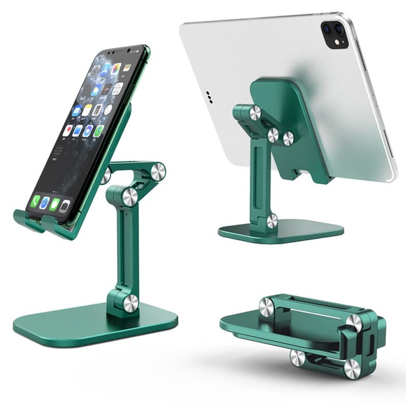 Support téléphone bureau pliable blanc pour smartphone et tablette réglable - 6