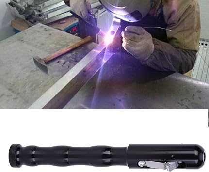 Welding Filler Wire Feeder, Welding Pen Finger Feeder Rod Holder Pencil Suitable Black Aluminum Alloy Non Slip Handle, Welding Equipment