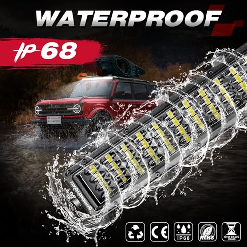 Image of OFFROADTOWN 40'' 640W LED Light Bar Quad Row Offroad Roof Driving Light