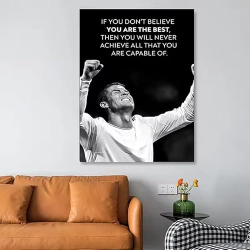 KIYXPWLZQ Inspirational Wall Art Canvas Painting Motivational Printable Poster Wall Picture Prints Modern Living Room Office Home Decor50X70Cm Frameless