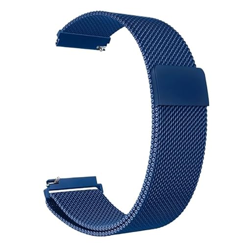 FKMBD 18mm 20mm 22mm �~���l�[�[���[�v�o���h Huawei Watch GT 4 41mm 46mm�p ���^���u���X���b�g �X�e�����X�X�`�[���X�g���b�v �r���v�o���h(�u���[�A18mm)