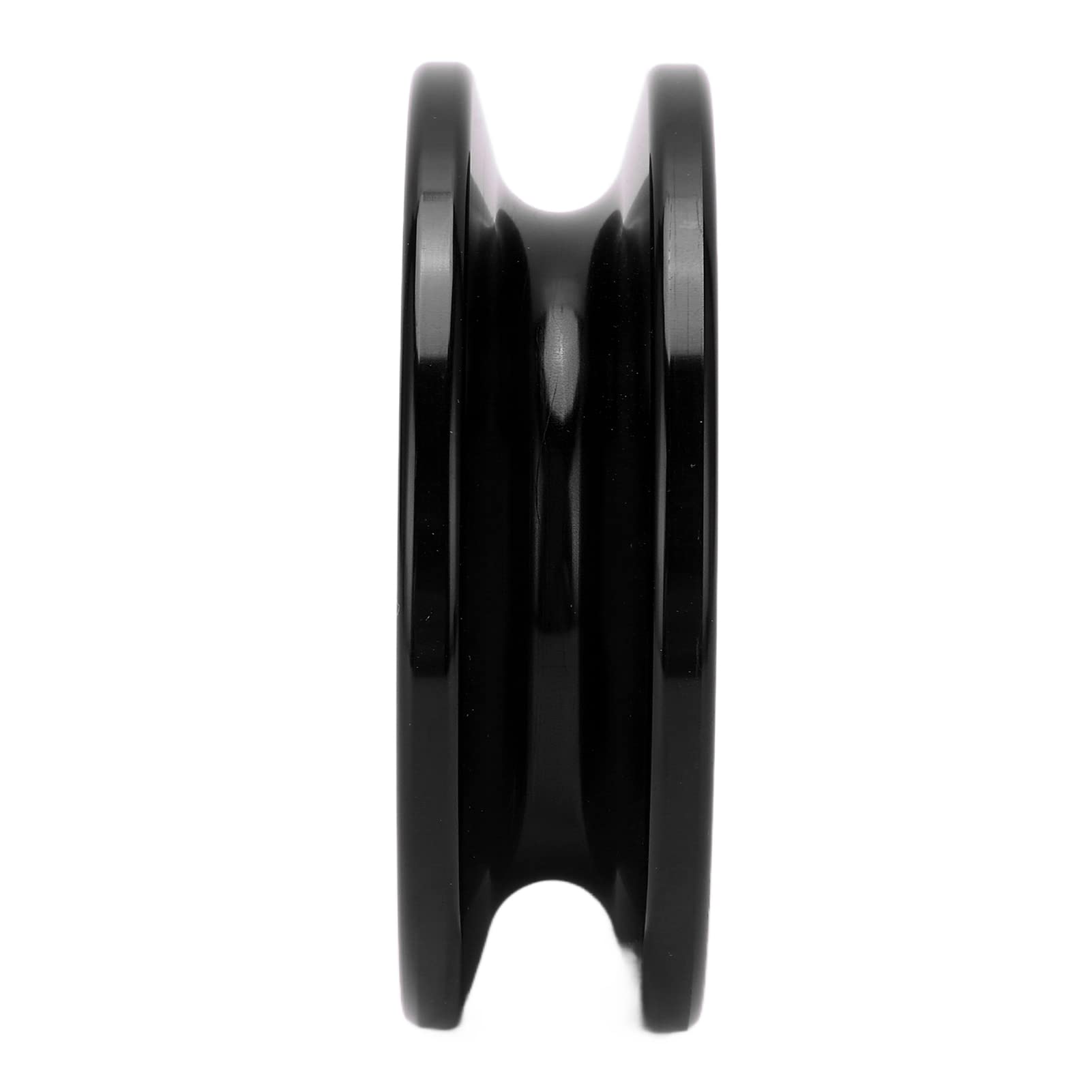 Anneau de Récupération de Treuil, 41000lbs Winch Recovery Ring pour Soft Shackle 7/16in 1/2in, Poulie de Renvoi pour Câble 3/16in 1/4in 3/8in pour VTT UTV 4x4 Camion, Noir