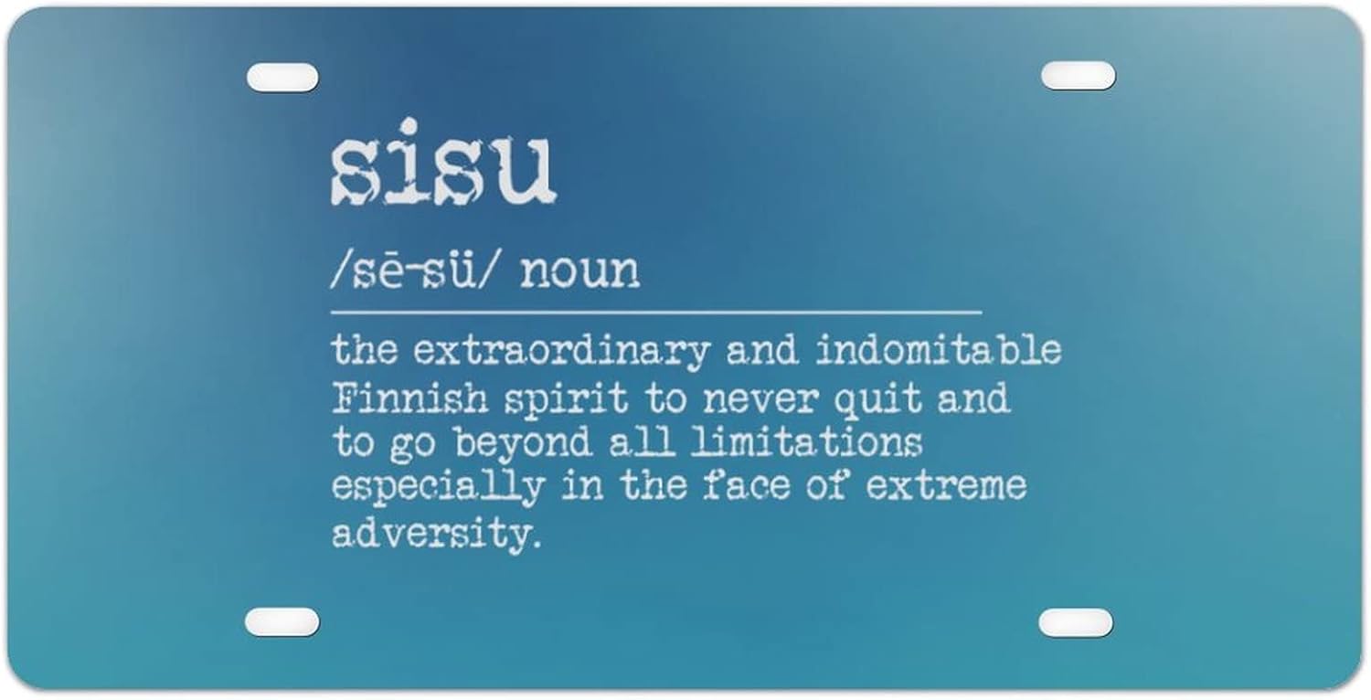 License Vanity Plate Cover Sisu Word Definition Car License