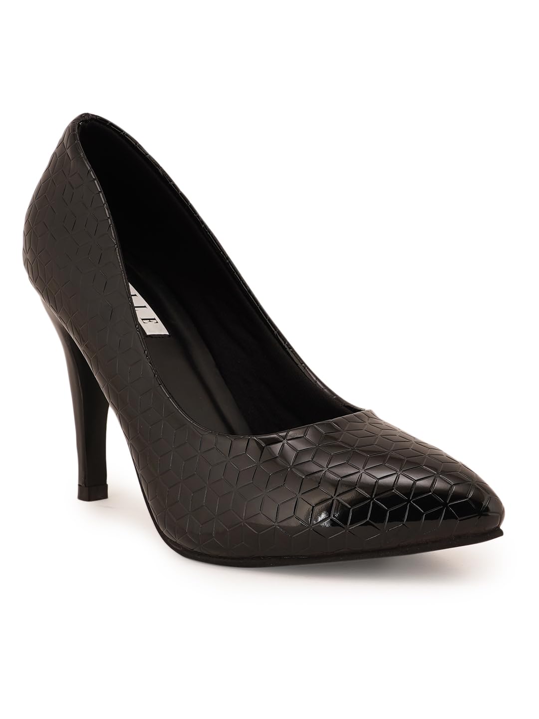 Women Chic Patent Textured Stiletto Heel Pump-image-40