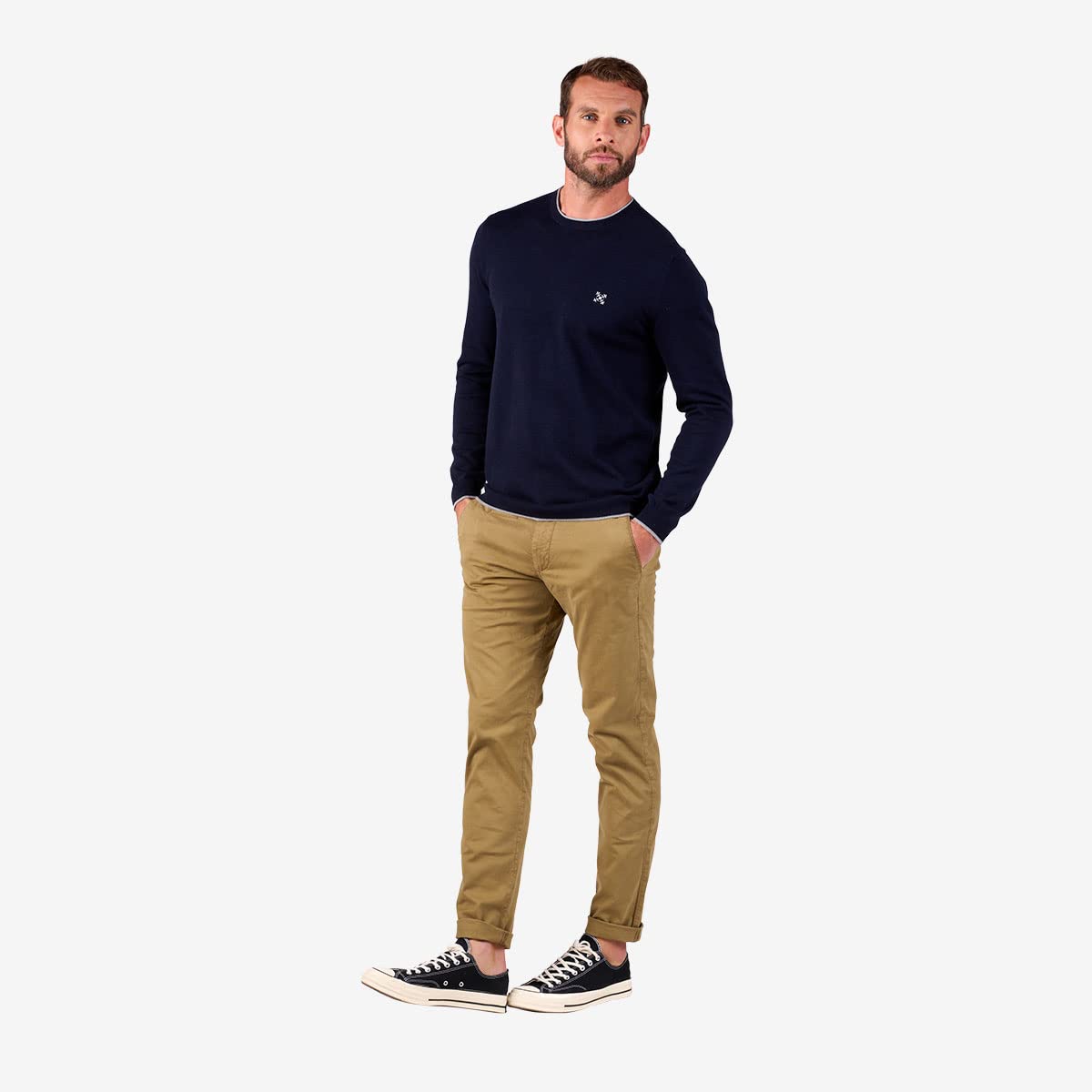 OXBOW Pull essentiel col rond PERONI Essentials Hiver 2026 Col rond, Sans capuche, Uni