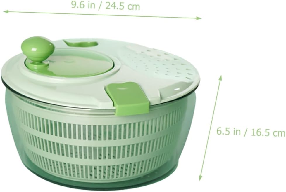 Cabilock Manual Lettuce Washer Dryer Vegetable Dryer Kitchen Colander Fruit and Berry Washer Efficient Salad Spinner
