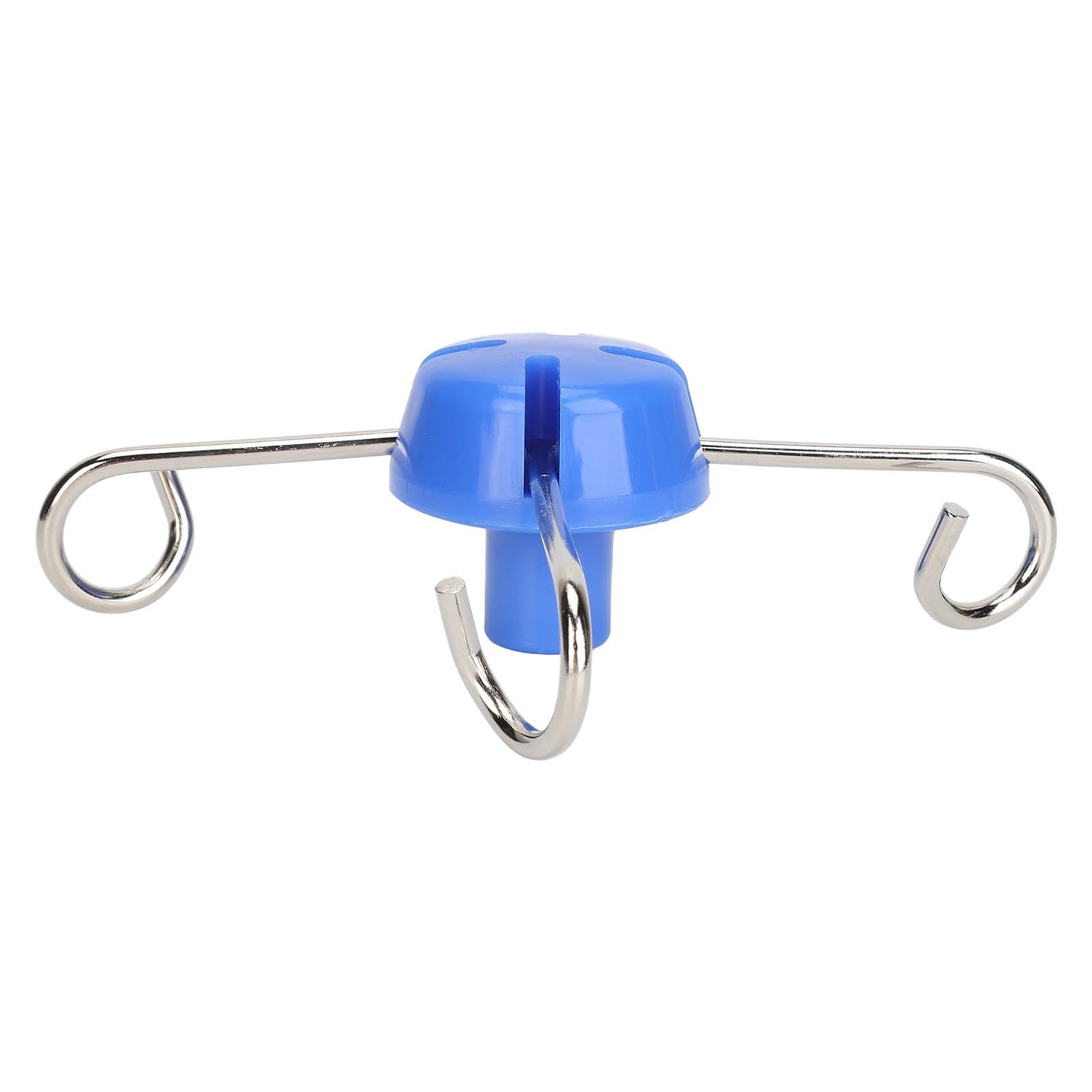 2PCS Crochet de Suspension pour Support de Poteau IV, Crochets de Poteau IV 4 Cintres, Crochet de Support de Perfusion Vertical en Métal, Crochet de Suspension de Sac