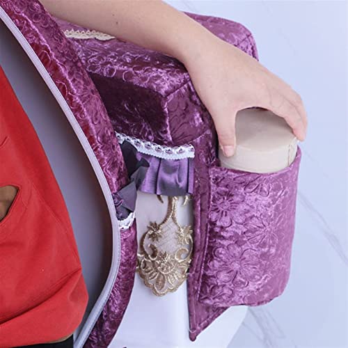 teile/satz Toilettensitzbezug Weiches Toilettensitzkissen Staubschutz Für Toilettentank Mit Aufbewahrungstasche Toilettenringkissen Toilettensitz Cas Toilettensitzbezug (Color : Light Grey) (Dun – Bild 4