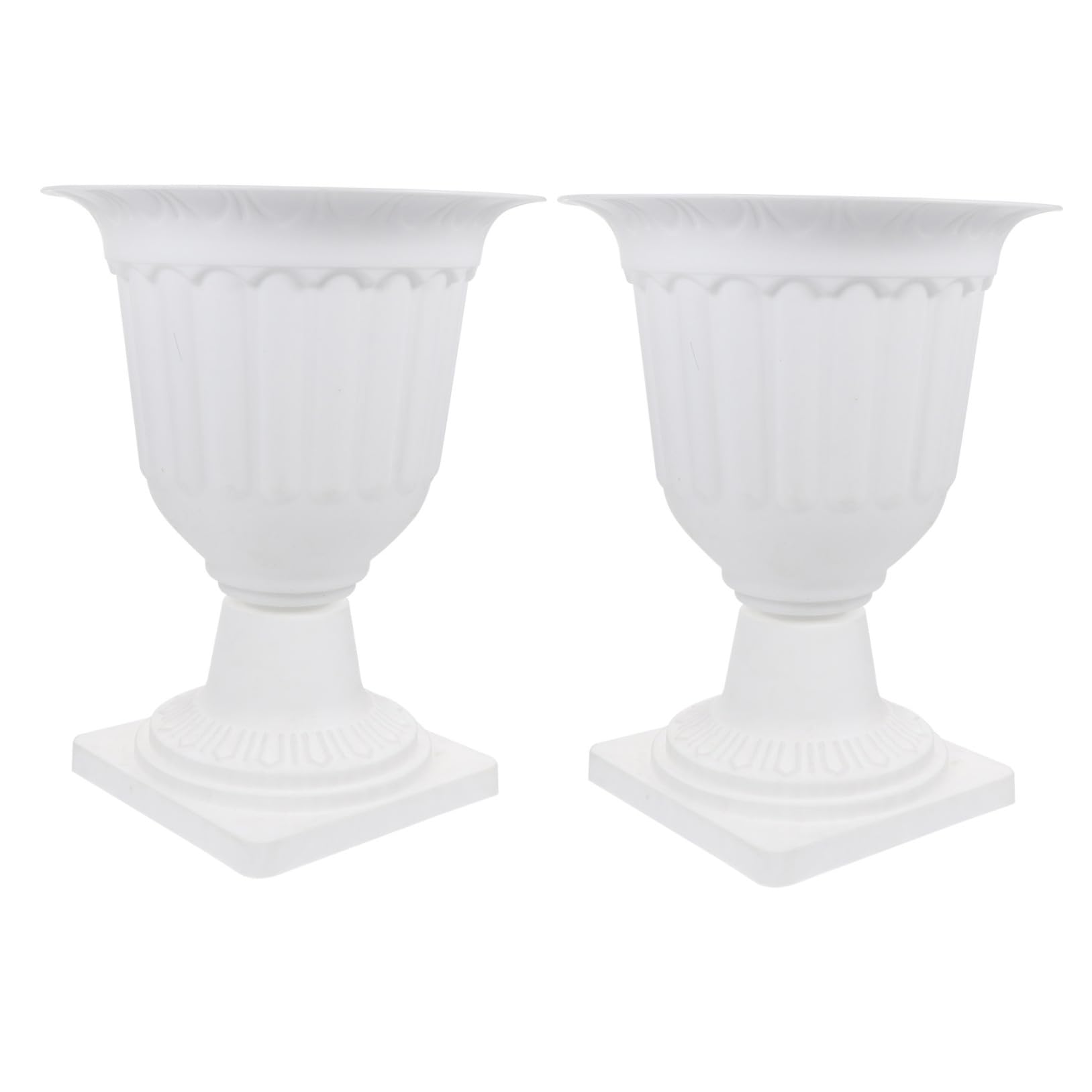 Pots de fleurs miniatures blancs Housoutil : optimisez l'espace de votre balcon