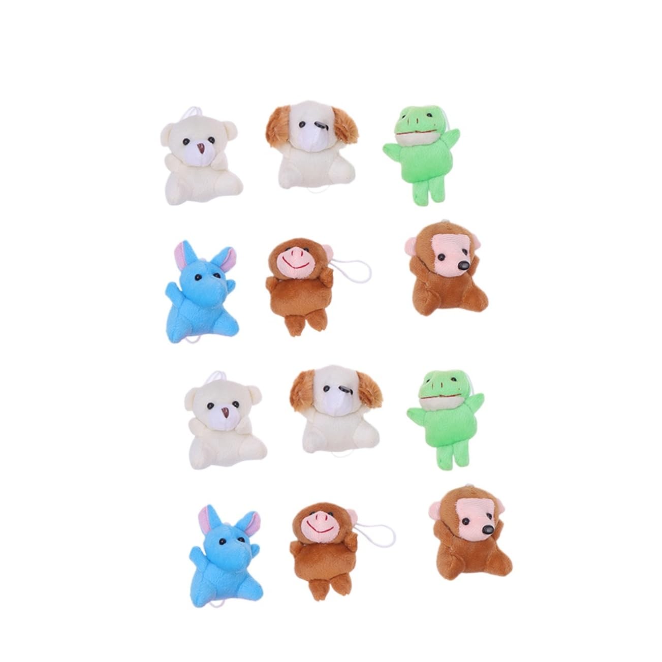 ibasenice 36piezas Mini Juguetes De Peluche Colgantes Forma De Animales De Adorables Pendientes para Decoración y
