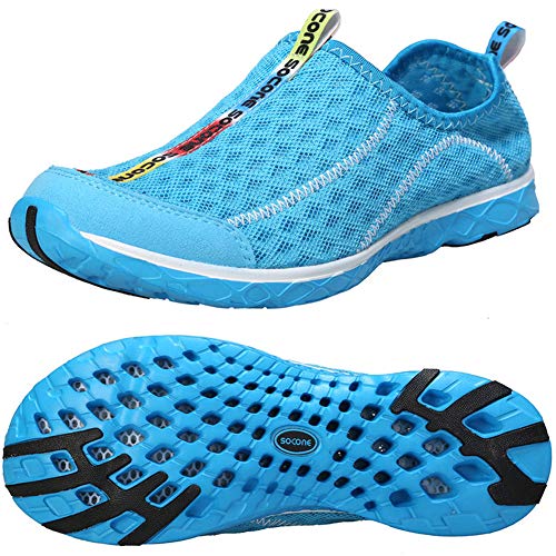 Image of Men's Quick Drying Aqua Water Shoes,3-Second Drainage & All-Terrain for Swimming,Hiking,Yoga