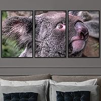 3 Piece Framed Canvas Wall Art Cuddle Rustic Urban Canvas Prints Home Artwork Decoration for Living Room,Bedroom - 16