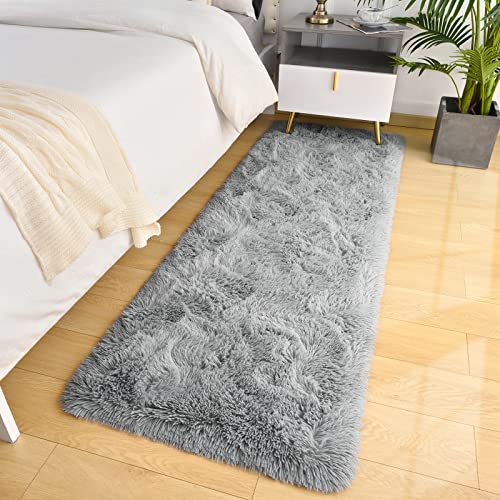 Lochas Ultra Soft Indoor Modern Area Rugs Fluffy Living Room Carpets For Children Bedroom Home Decor Nursery Rug 2X4 Feet, Gray #TOP16