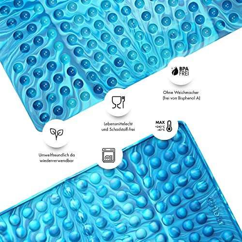 Collory® Backmatte Hundekekse für MEDIUM HALBKUGEL (1,5cm Ø) Leckerlis, Silikon Backform, Backunterlage für Backblech, Diätmatte, Hitzebeständig, Lebensmittelecht & Bpa-frei