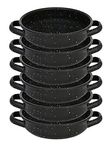 Menax - Mini Casserole - Mini Pan - Stewpot - Non-Stick Steel - 6 Piece Set - 18 cm, Black, diameter 18 cm - Image 2