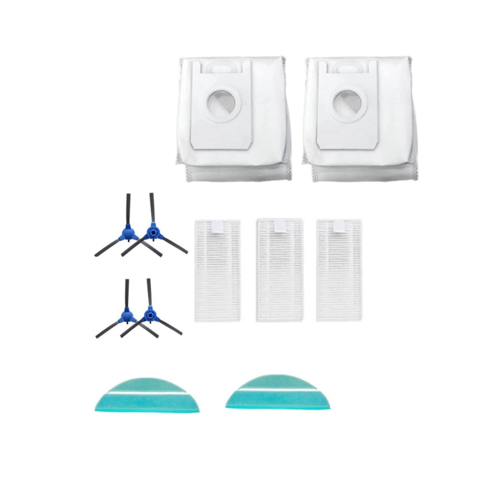 AIHDBCL Dust Bag Filter Side Brushes ，For Conga 2290 Ultra