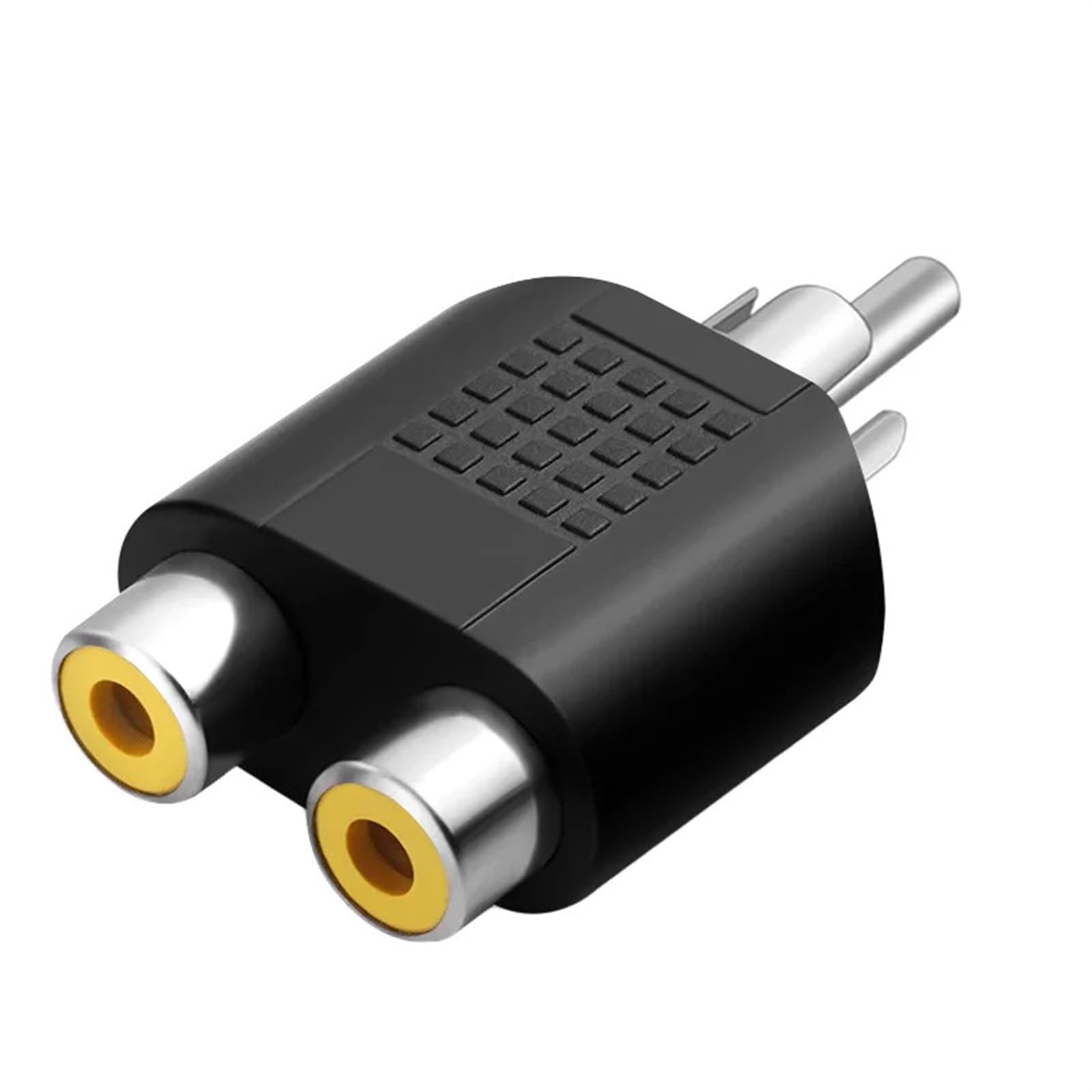 Kit Adattatore convertitore Audio Video AV sdoppiatore RCA a Y da 5 Pezzi, da 1 Maschio a 2 Femmine, da Spina RCA Lotus Jack a Doppia(100PCS)