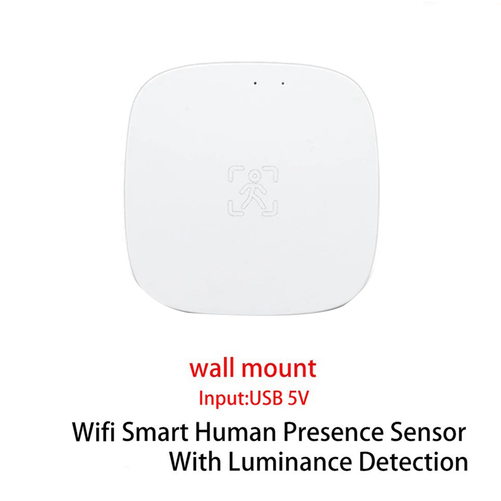 3X Capteur de PréSence Humaine Tuya WiFi MmWave avec DéTection de Radar à Micro-Ondes de Luminance PIR Motion Sensor Wall Mount