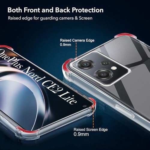 Image of Jkobi Shockproof Crystal-Clear Back Cover for OnePlus Nord CE 2 Lite (Anti Yellow Case | Drop & Camera Protection | Hard Polycarbonate)
