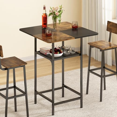 La mejor selección de Mesas de café los mejores 5. 47 Uzelia Mesa de Bar de 2 Niveles, Mesa Alta Tipo Bar, Mesa para Cafe Bicolor, 90cm Barra De Cocina, Mesas de Restaurante Desayunador Son Adecuadas para El Salón, El Balcón y la...