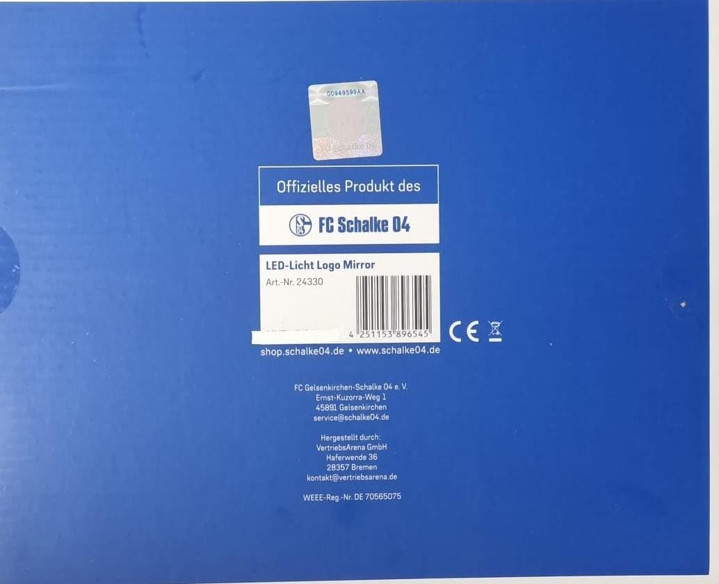 FC Schalke 04 LED-Licht Logo Mirror
