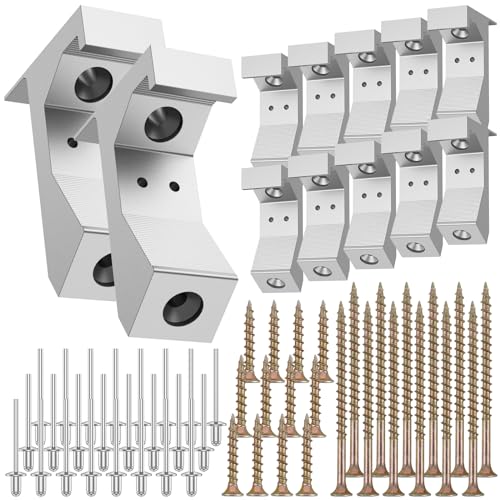 LEEZDTTXAN 60Pcs Squeaky Floor Repair Kit Aluminum Alloy Eliminate Floor Squeak Screws Kit Sturdy Squeaking Floor Fix Nails Floor Gap Fixer Set for 5/8inch and Thicker Floors