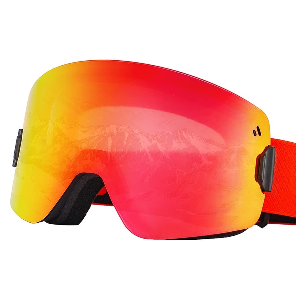 Lunettes De Ski TWO-X AIR - Rouge Miroir - Avec 2 Verres - UV400 - Unisexe (Neuf)
