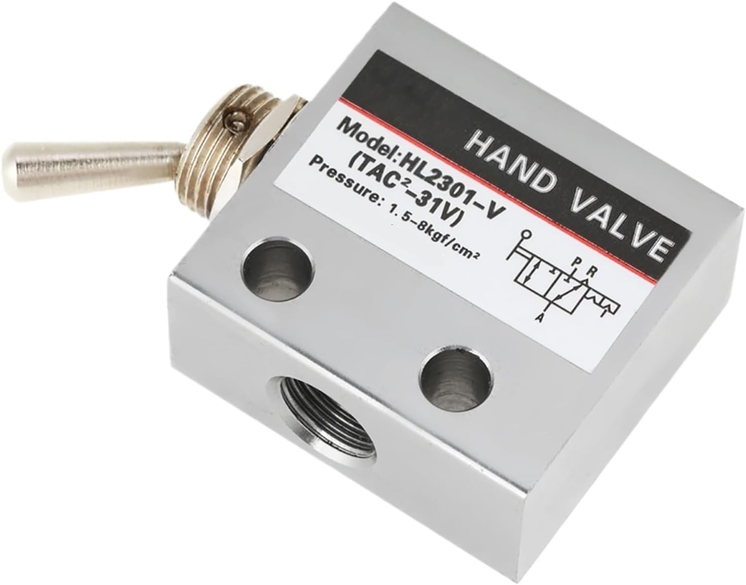 HL2301 3 Position 2 Port Valve, 3 Position 2 Port Toggle Pneumatic Mechanical Valve, Mechanical Valve, Toggle Valve