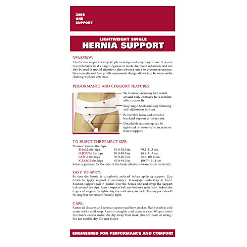 Soporte para Hernia Inguinal Escrotal Pequeño Lado Izquierdo miniatura 5