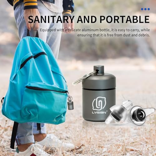 Image of High Fidelity Concert Ear Plugs 2 Pairs, Musician EarPlugs SNR 23 dB Noise Reduction for Music Festivals, Drummers, DJS,Motorcycles, Raves, Games and Entertainment Events