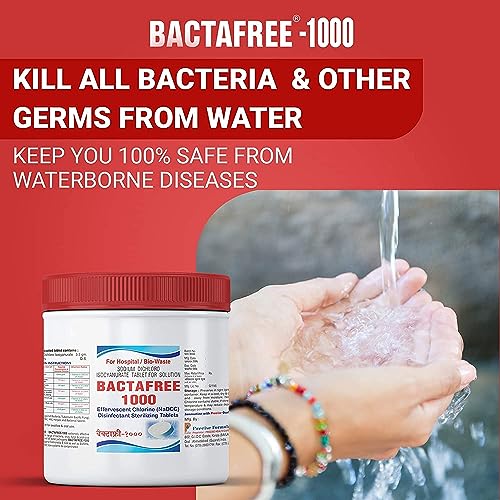 Image of 1000 Tab for Water Tank | Purifies 1000 Litres per Tablet, 150 Tablets - Effervescent Disinfectant for Overhead & Underground Water Cleaning (Pack of 2)