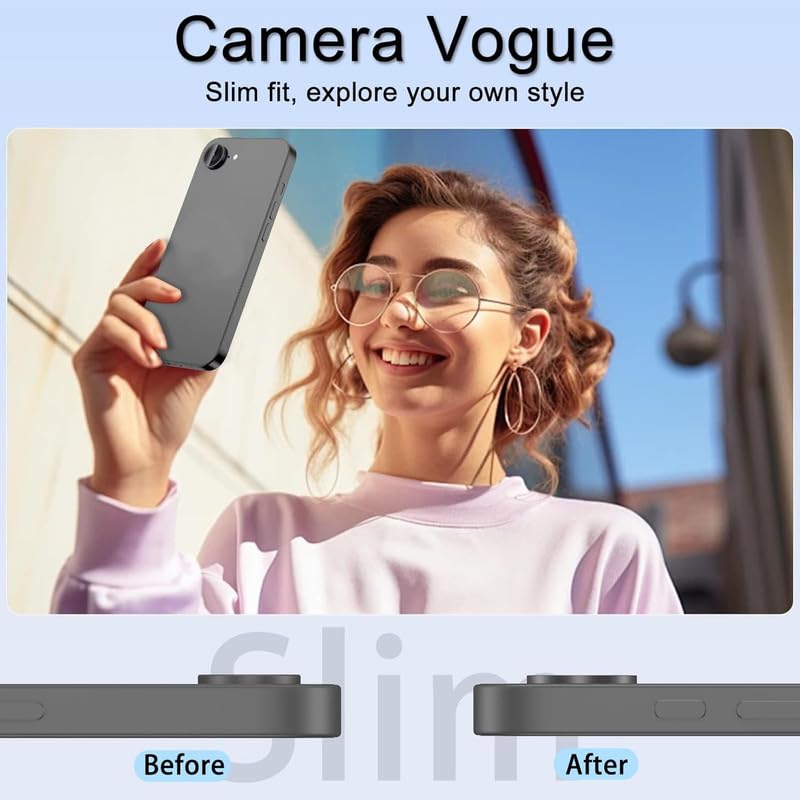 Image of Lens Glass Camera Ring Lens Protector For Nothing CMF Phone 2 Pro 5G, 9H Hardness,Full Coverage Camera Metal Ring Ultra-Thin /Clear /Silver (Pack Of 3)