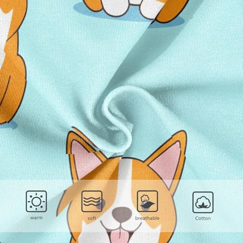 Pattern Girls Underwear Toddler 2t Cotton Girl Panties Cute Cute Cartoon Corgi Dogs Light Blue Briefs Kids Undies3