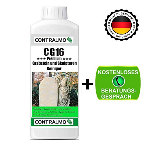 Preisvergleich Produktbild CG16 1Liter - Grabsteinreiniger - Grabstein Pflege - Grabstein Reinigung - Grabsteinreiniger Naturstein - Grabsteinreiniger Marmor - Grabsteinreiniger Sandstein - Grabsteinreiniger Granit
