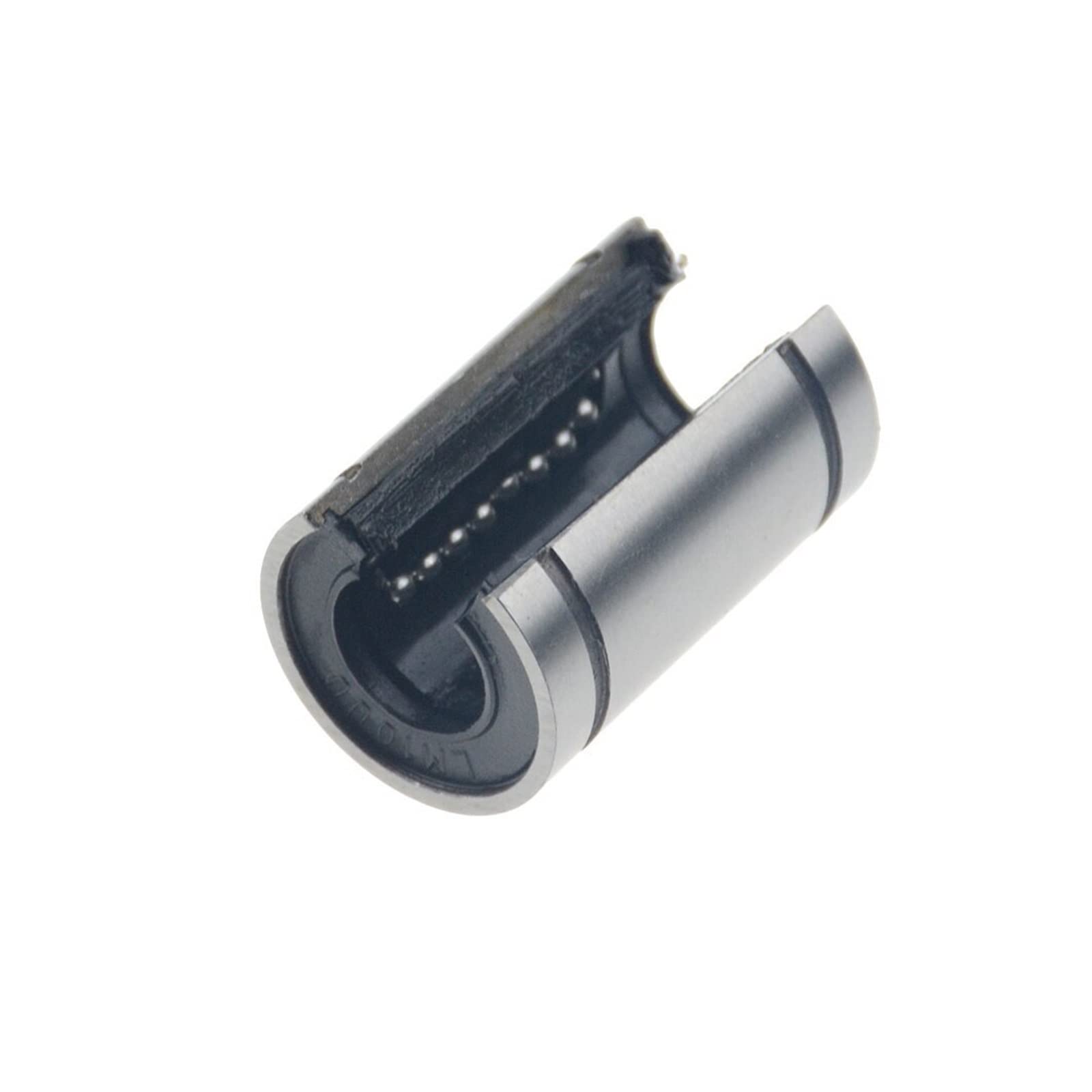Cojinete de extremo de varilla esférico 10 piezas/lote LM10UUOP LM16UUOP LM12UUOP LM20UUOP Rodamientos lineales de tipo abierto Buje lineal CNC for eje varilla(LM20UUOP)