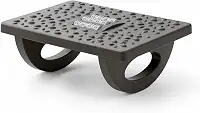 Gshield Apoio Descanso Ergonômico Office Armor para os Pés com Movimento Balanço 180° e Massageador Texturizado, Preto